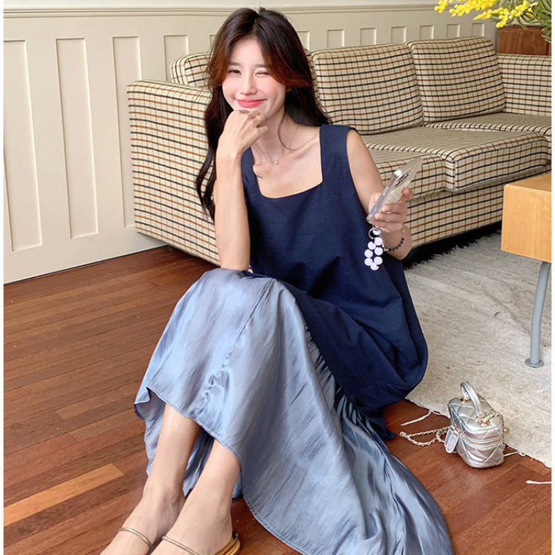 ノースリーブレイヤードワンピース(2colors)