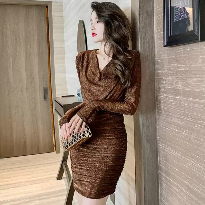 ヒップラップミニドレス