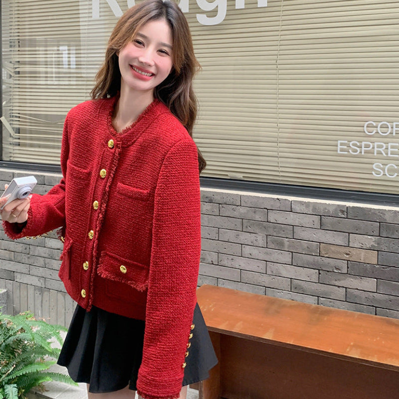 ツイードショート丈ジャケット