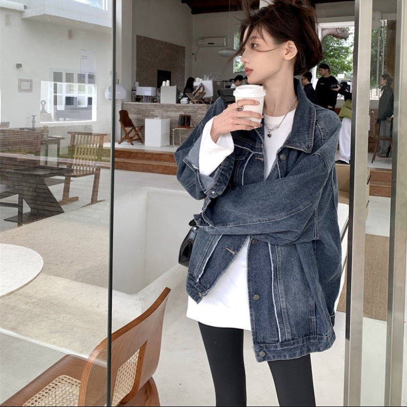 レトロブルーデニムジャケット