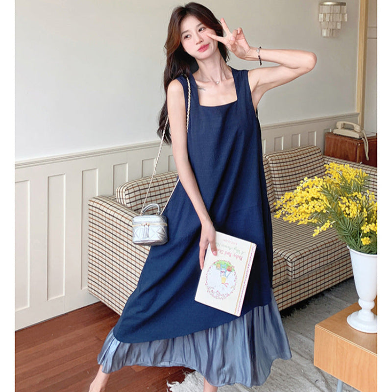 ノースリーブレイヤードワンピース(2colors)