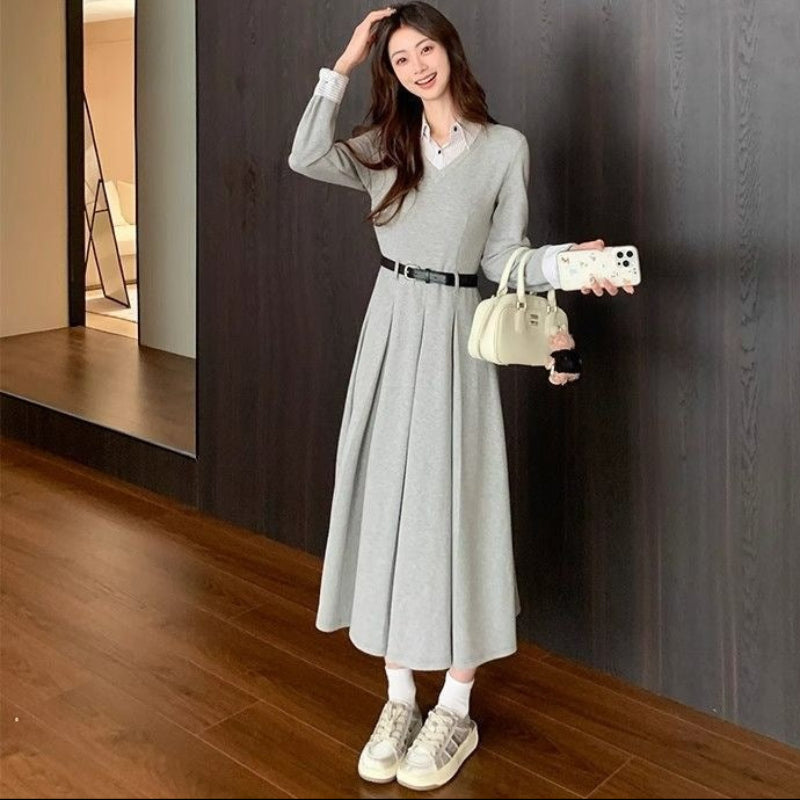 クラシカルレイヤードワンピース