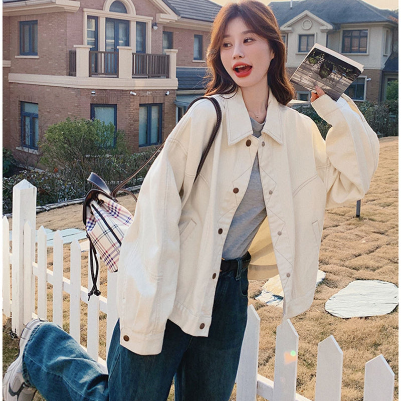 オフホワイトデニムジャケット