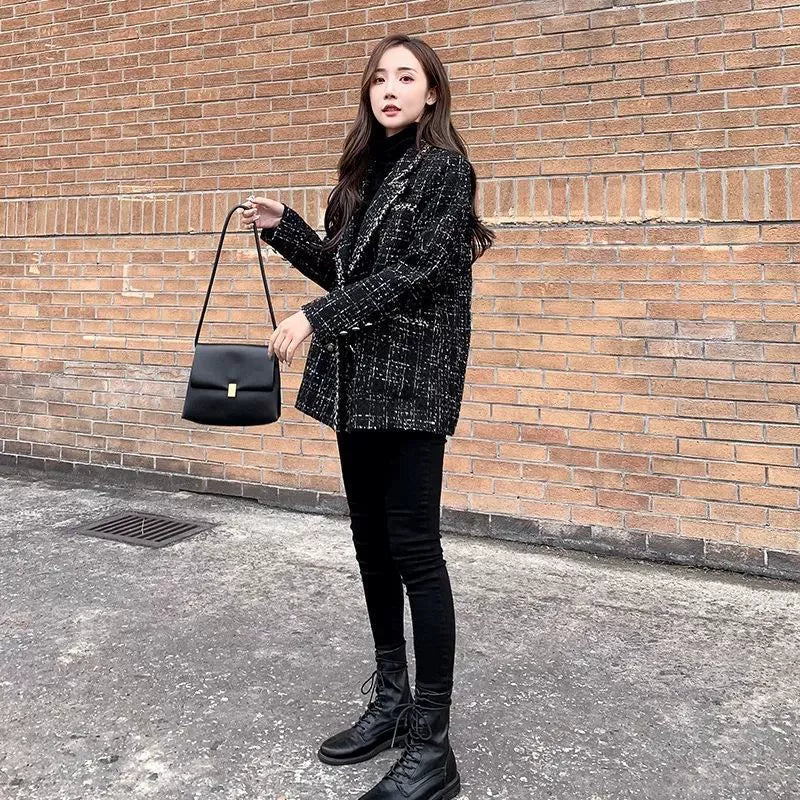 ブラックツイードモードジャケット