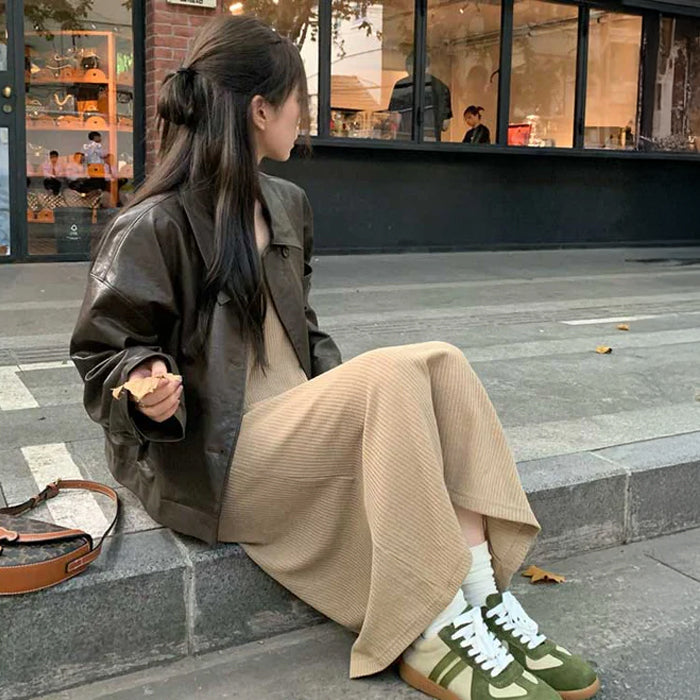 ヴィンテージライクレザージャケット