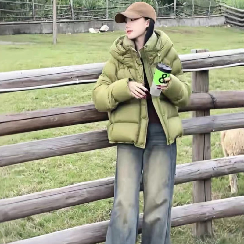 フード付きボリュームダウンジャケット(4colors)