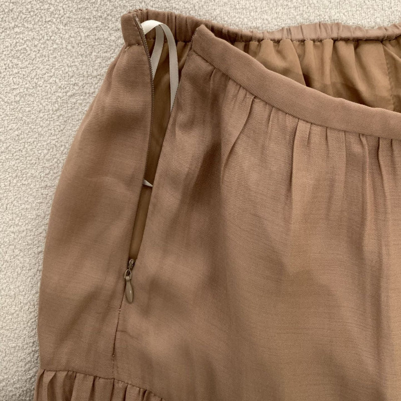 オフショルダーカットソー×ロングスカートセット(2colors)