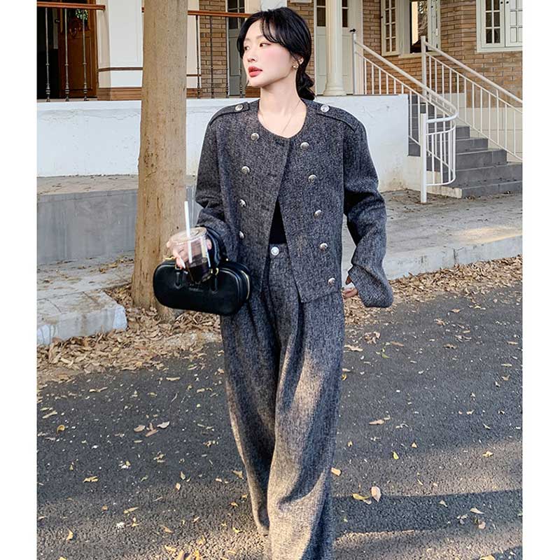 ミックスグレーセットアップ