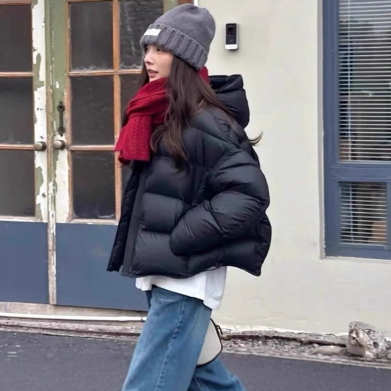 フード付きボリュームダウンジャケット(4colors)