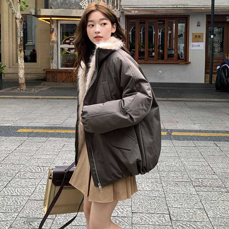 ファー裏パディングブルゾン(3colors)