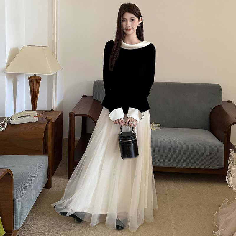 バックスタイルコンシャスベロアトップス