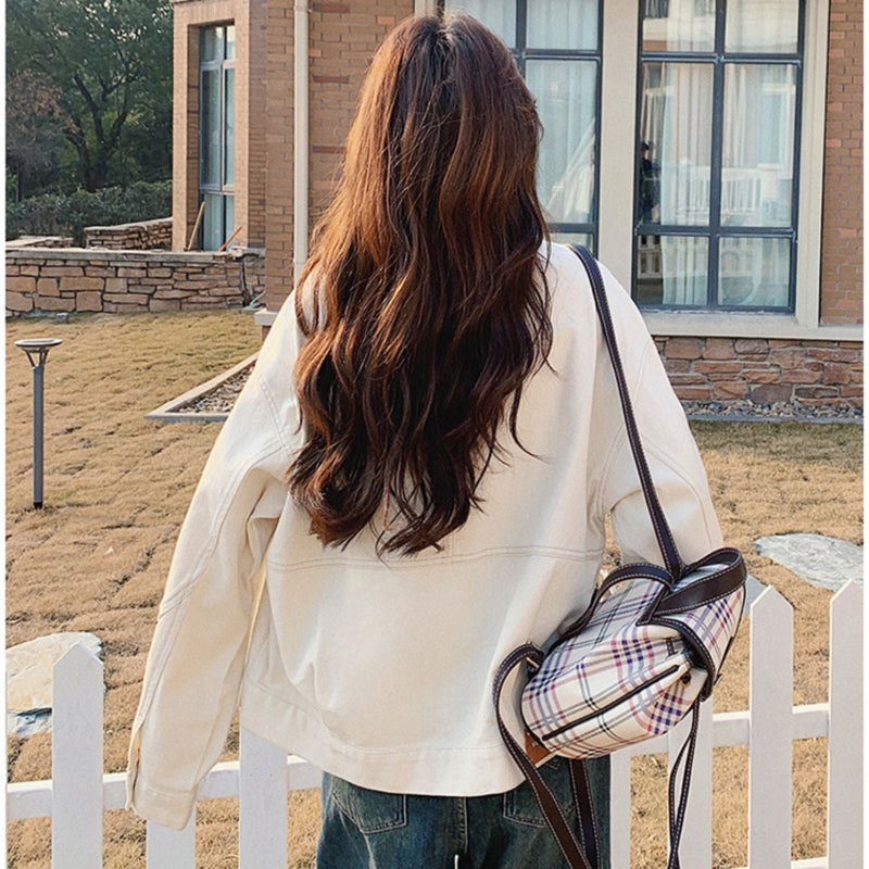 オフホワイトデニムジャケット