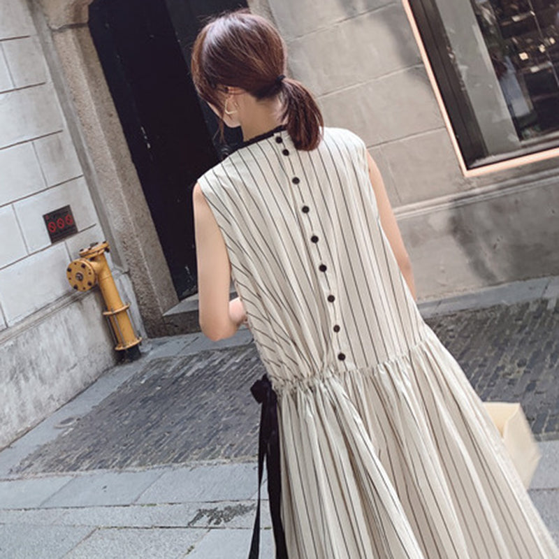 ストライプロングワンピース