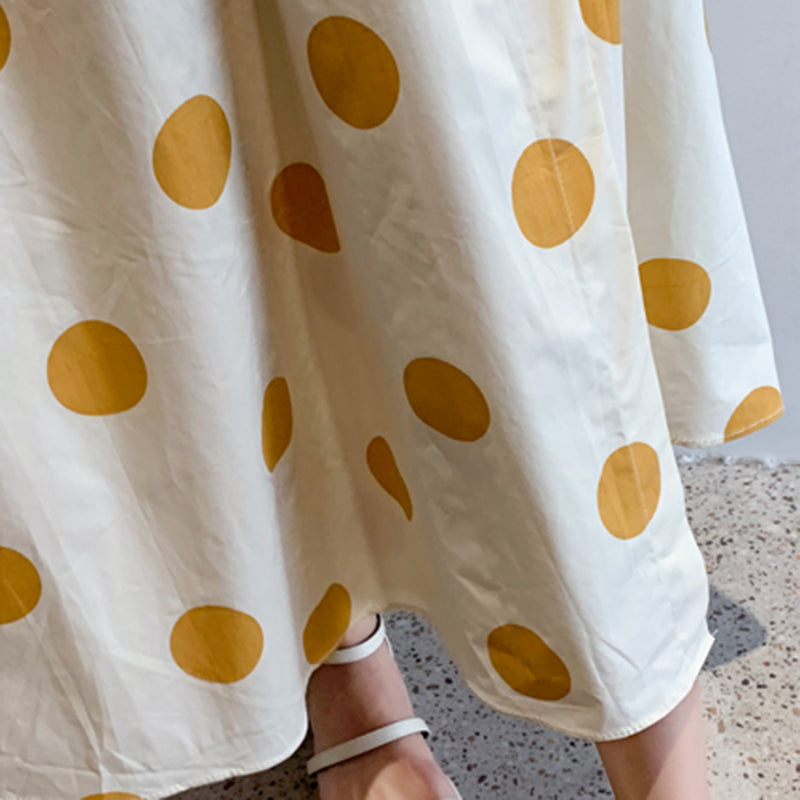 レトロドット柄ワンピース(2colors)