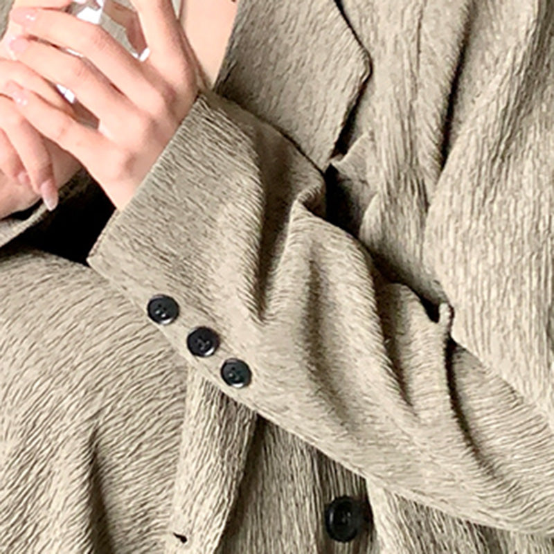 オーバーサイズジャケット×キャミワンピースセット