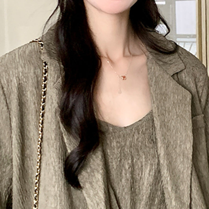 オーバーサイズジャケット×キャミワンピースセット