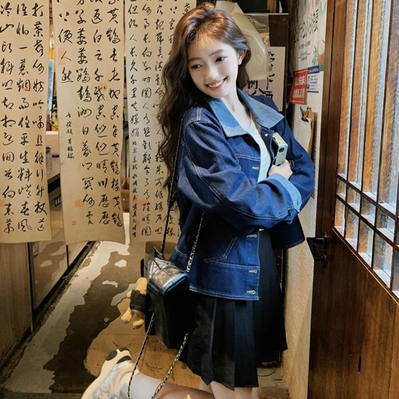 パッチワークデニムジャケット