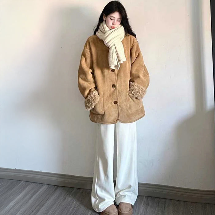 ムートンリバーシブルコート