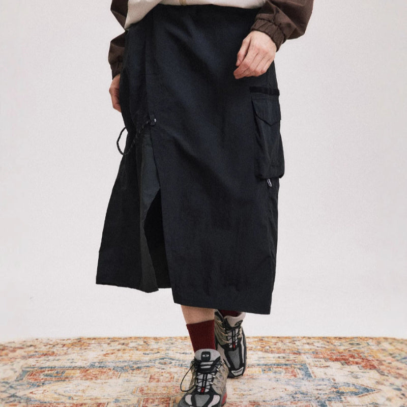 アシンメトリーワークスカート(2colors)