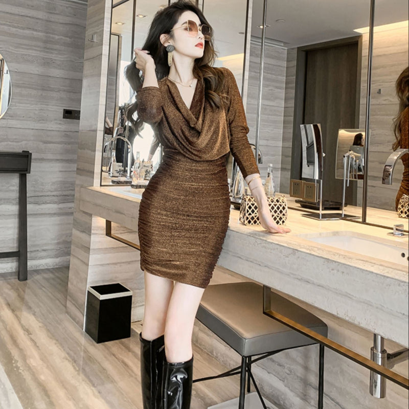 ヒップラップミニドレス