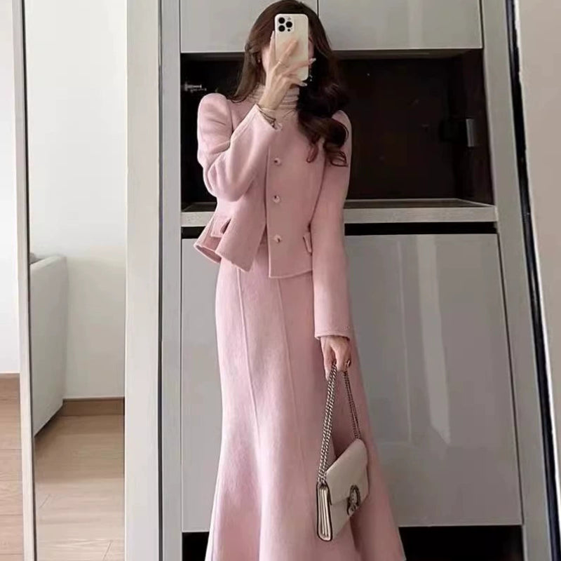 ピンクマーメイドスカートスーツ