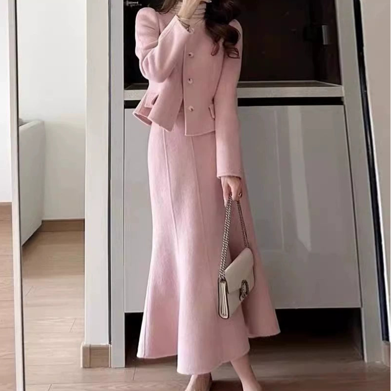 ピンクマーメイドスカートスーツ