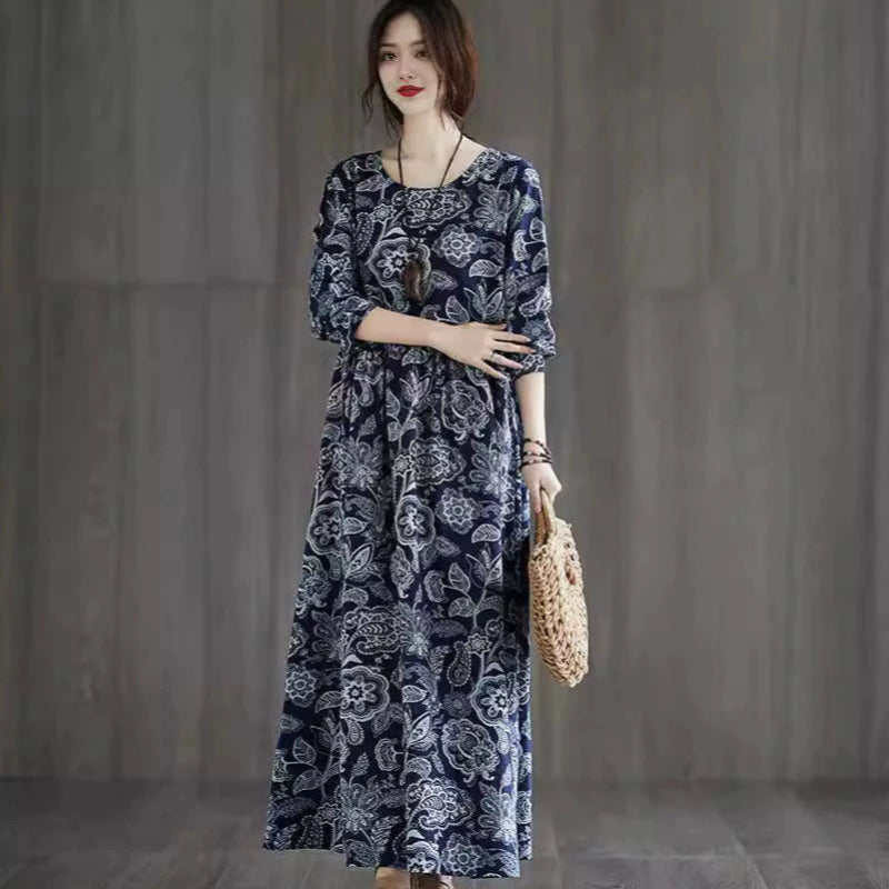 ペイズリープリントワンピース (2variation)