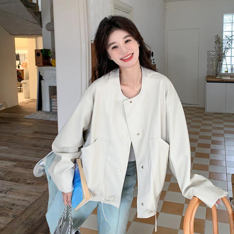 ノーカラールーズショートジャケット(2colors)