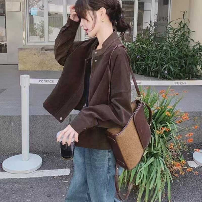 スタンドカラースエーブルゾン