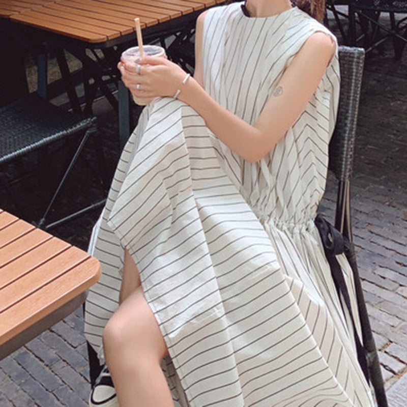 ストライプロングワンピース
