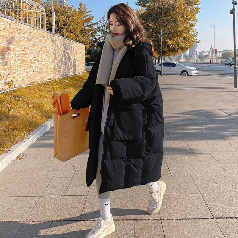 フード付きロングダウンコート(3colors)
