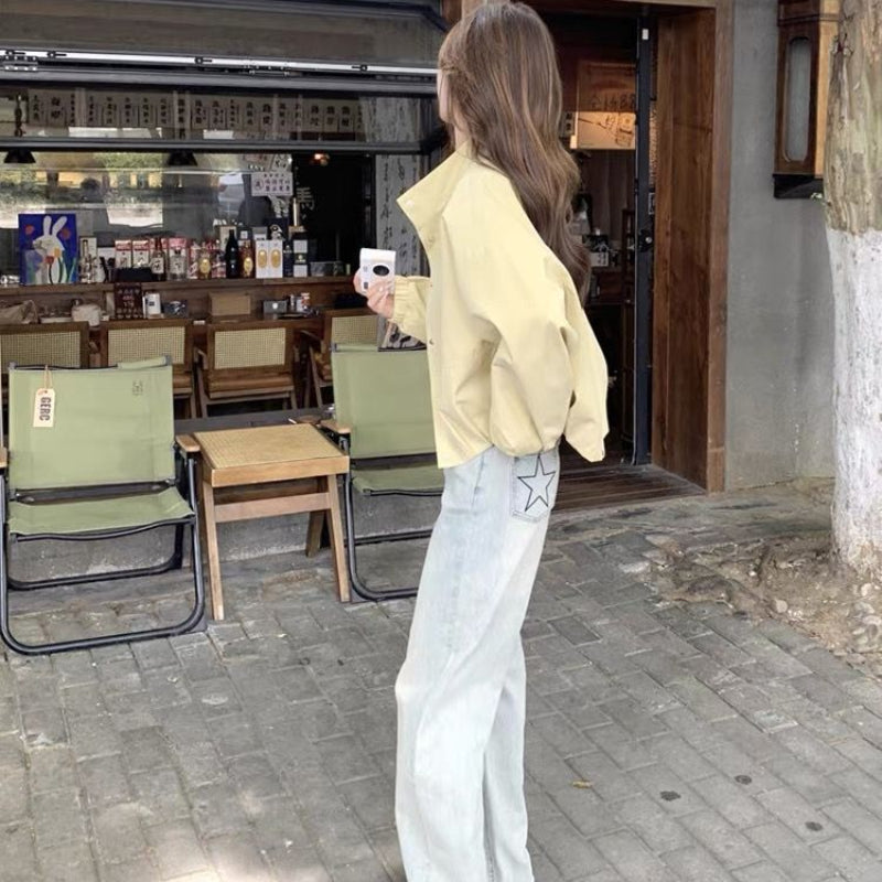 レモンイエローブルゾンジャケット