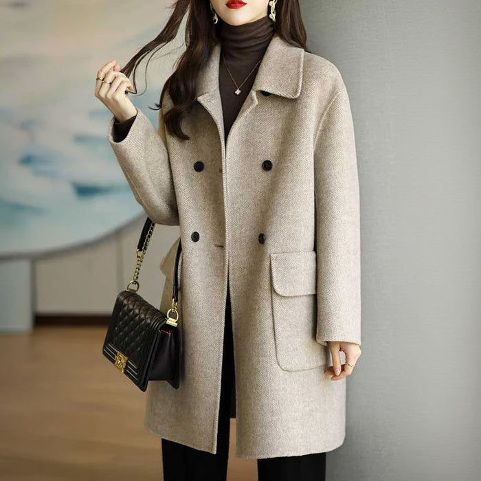 フラップポケット付きミドルコート(4colors)