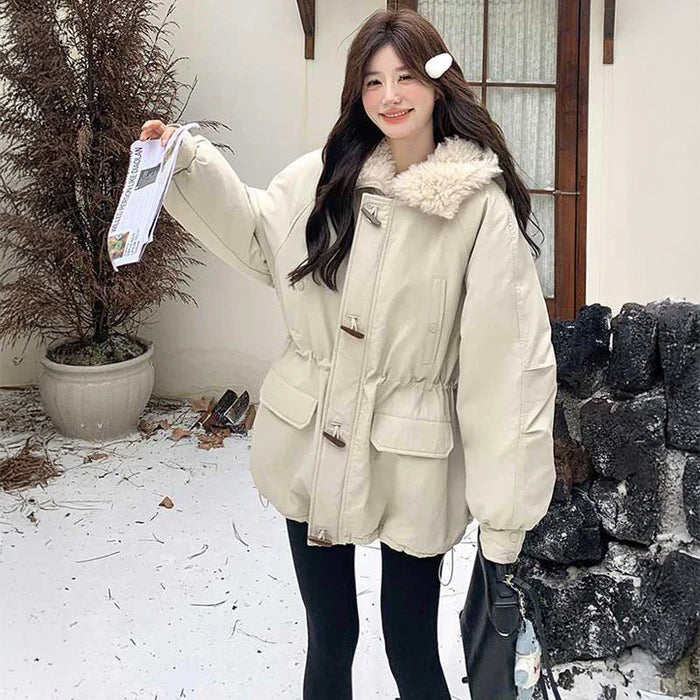 ボアフード中綿コート(3colors)