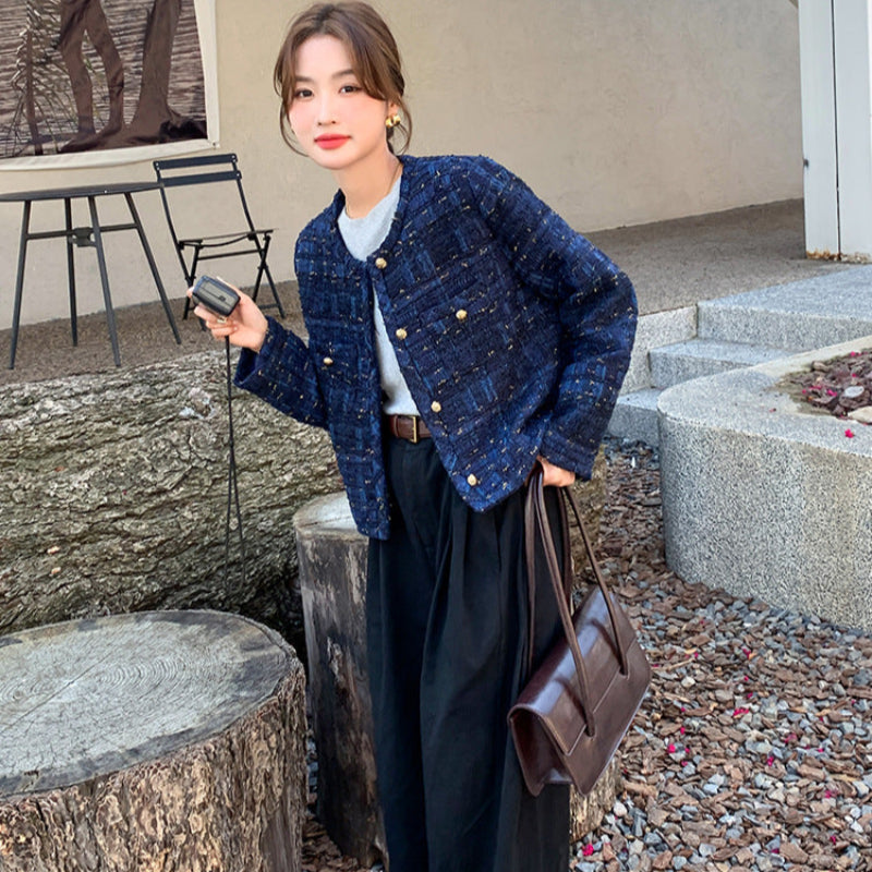 ネイビーツイードジャケット