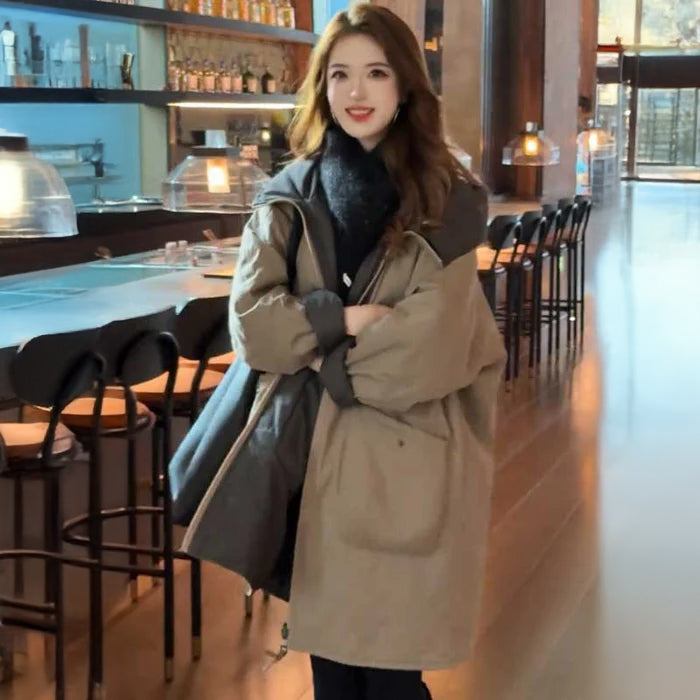 リバーシブルフーディーコート