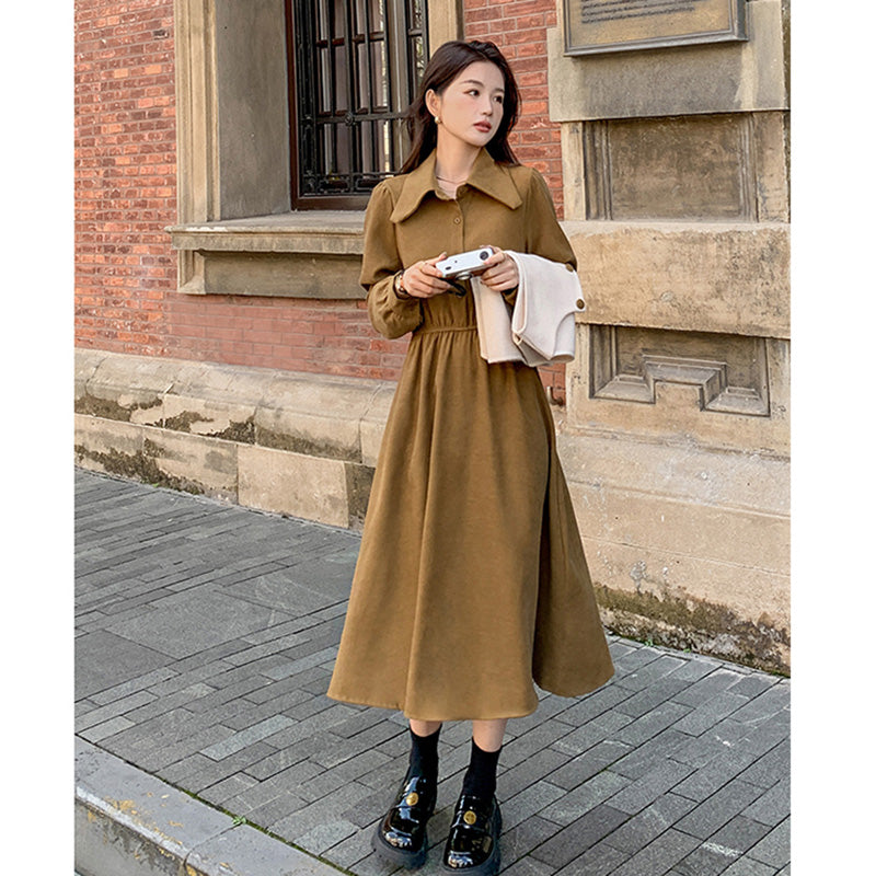 【即納】2WAYバイカラーベスト×ワンピースセット