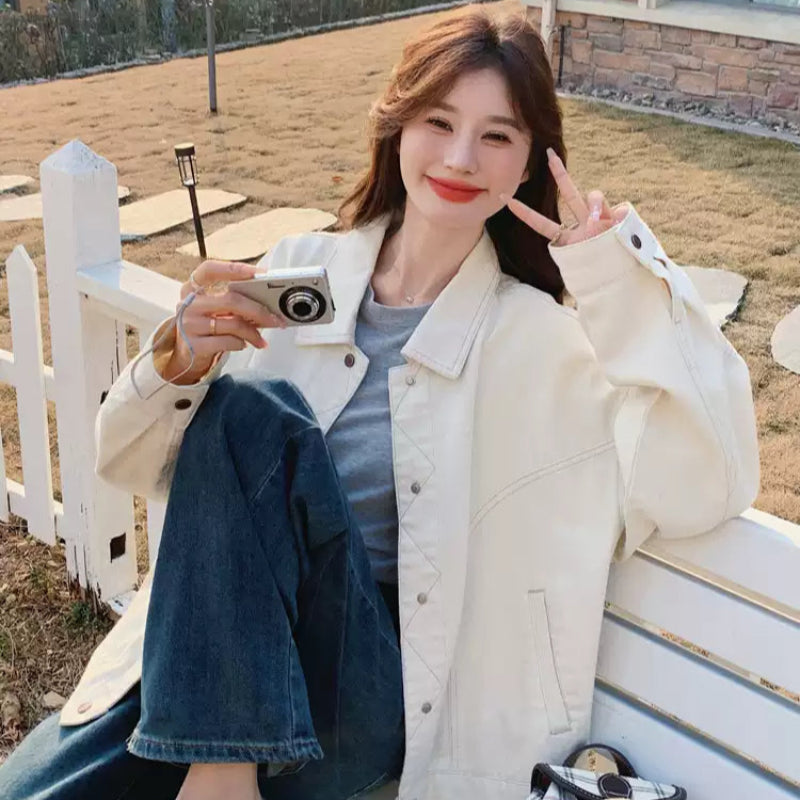 オフホワイトデニムジャケット