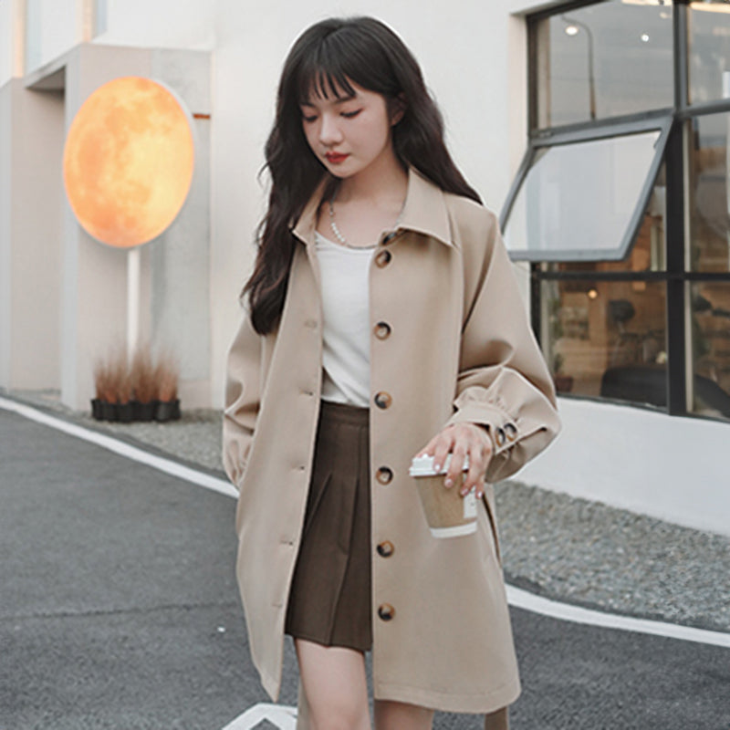 ミディ丈トレンチコート