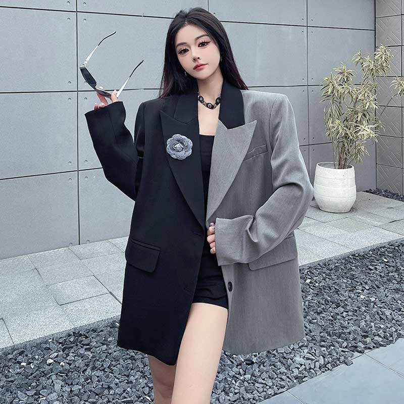 バイカラーオーバーサイズジャケット