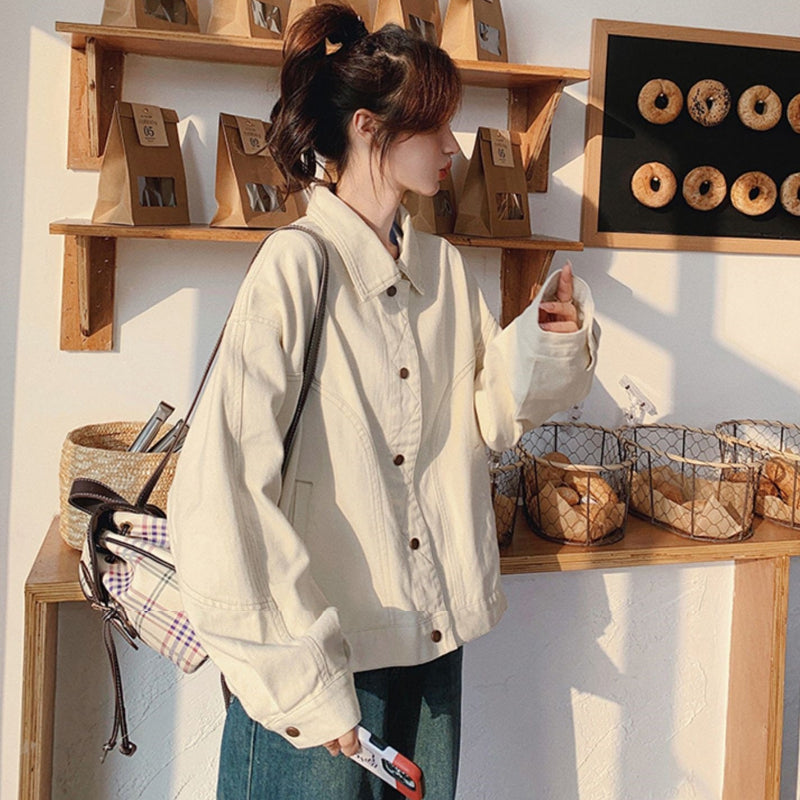 オフホワイトデニムジャケット