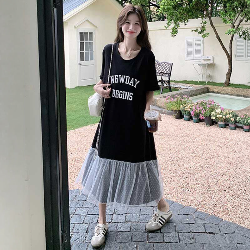 ドッキングロゴTシャツワンピース