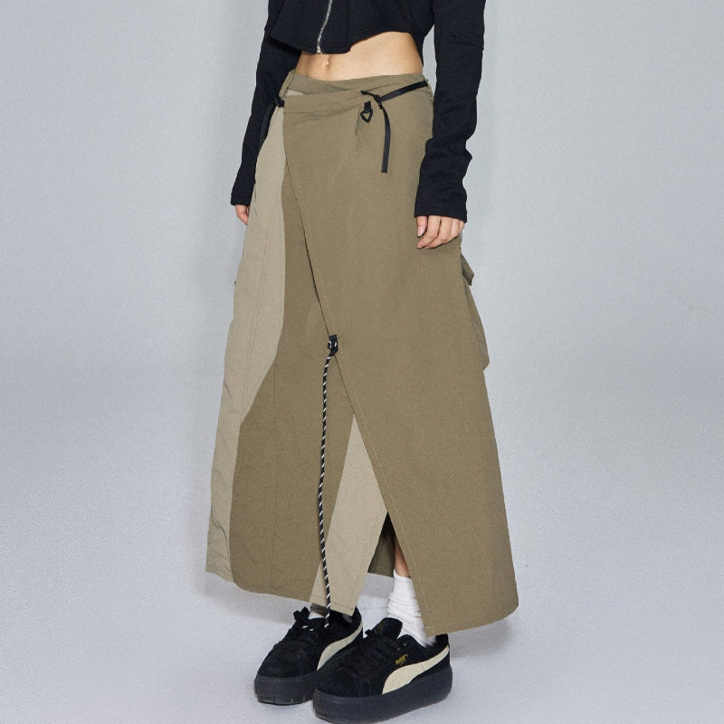 アシンメトリーワークスカート(2colors)