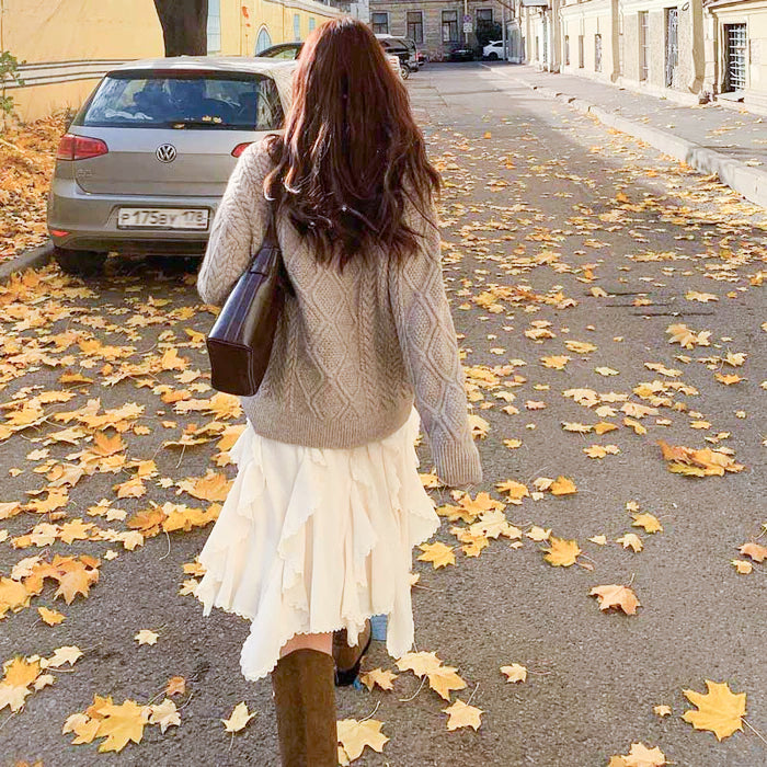 ランダムフリルスカート