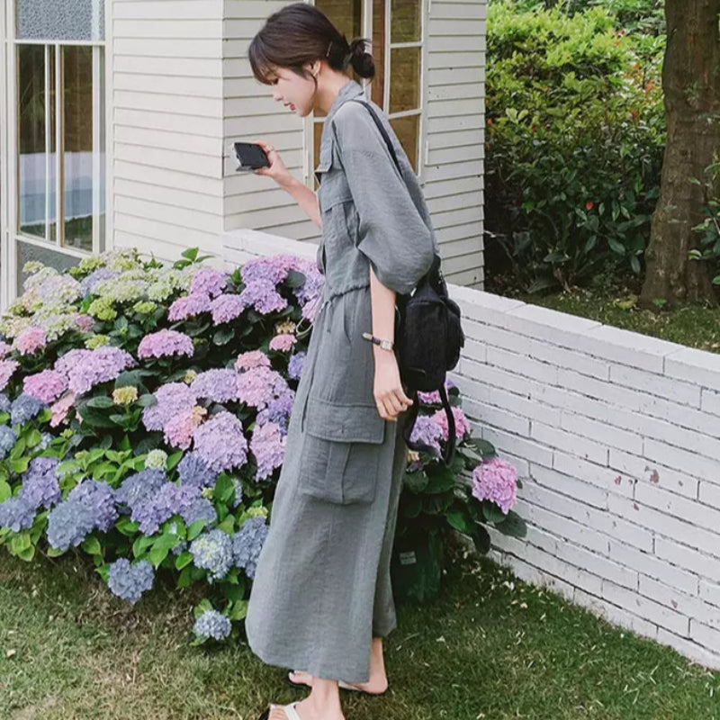 ワークスタイルトップス×スカートセット