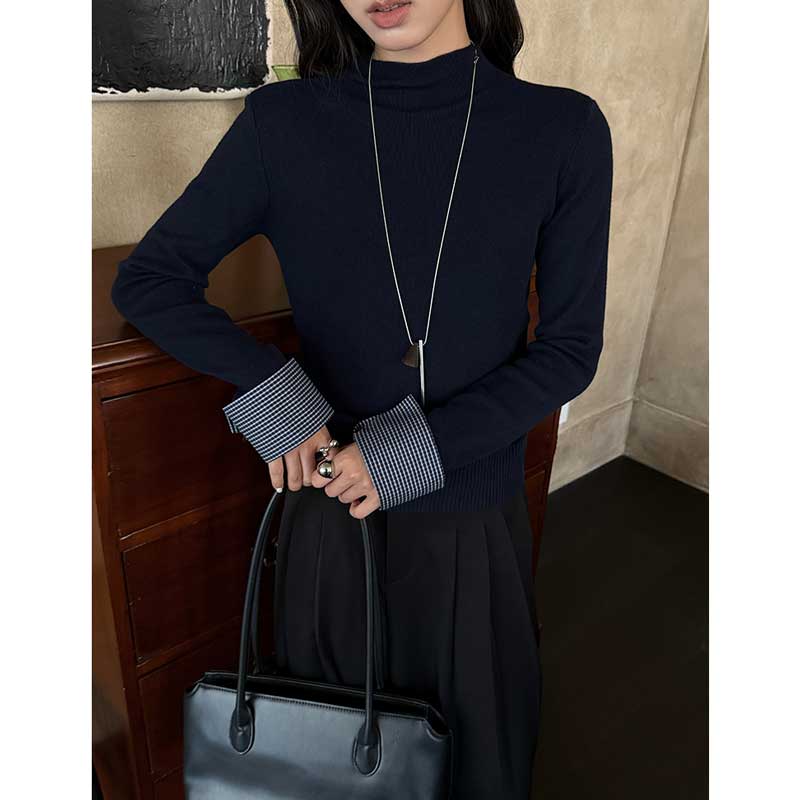 アクセントボタンカーディガン(4colors)