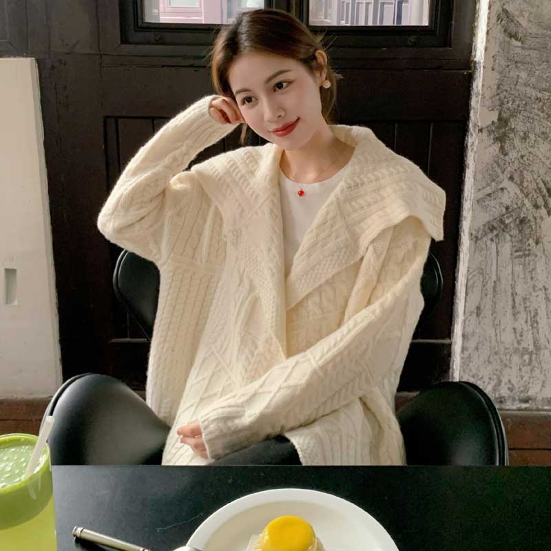 ビックカラーラップニット