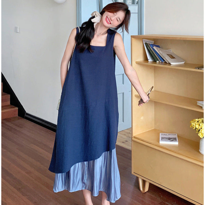 ノースリーブレイヤードワンピース(2colors)