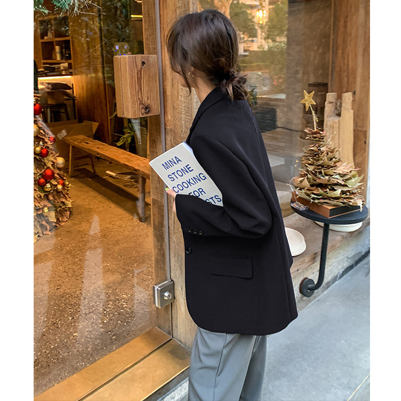 【即納】オーバーサイズブラックジャケット