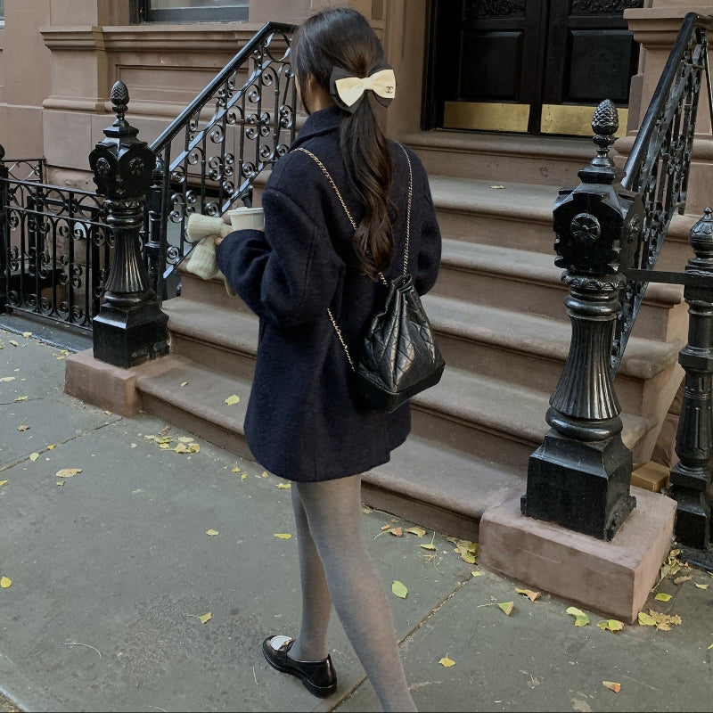 ウールブレンドハーフコート(3colors)